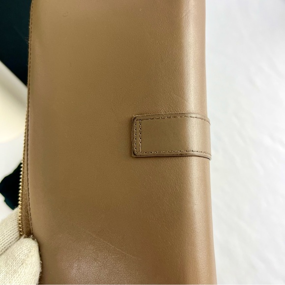 YVES SAINT LAURENT Cassandra Leather Zip Around Long Wallet Gold Hardware - Picture 11 of 17